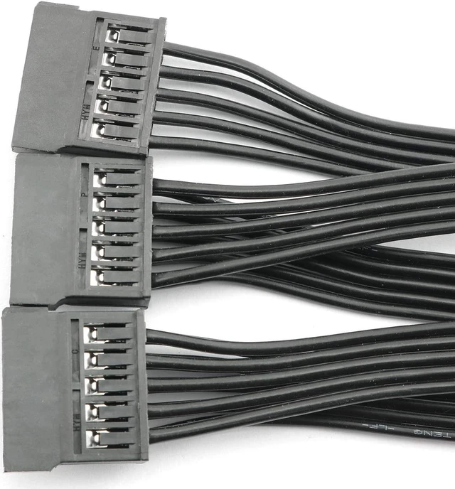 Alt view image 2 of 7 - 1-Pack SATA 15 Pin Male to 5 SATA 15 Pin Female Power Connector Splitter Cable - 24 Inches (60cm)