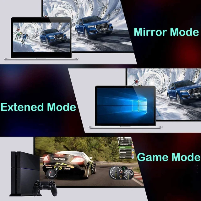 Alt view image 5 of 7 - DisplayPort Cable, DP 1.4 Cable 10ft/3M , Support 8K @60Hz, 4K @144Hz, 2K @165Hz, HBR3, HDR, DSC, FreeSync & G-Sync, 8K DP to DP Cable 32.6Gbps Nylon Braided for PC, TV, Gaming Graphics Card/Monitor