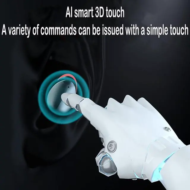 Alt view image 7 of 7 - True Wireless Earbuds, Bluetooth 5.1 Headphones Noise Cancelling with Charging Case, HiFi Stereo Earbuds Built-in Mic IPX7 Waterproof in-Ear Headphones for i-Phone/Android/Sam-sung/Sports Ear Buds