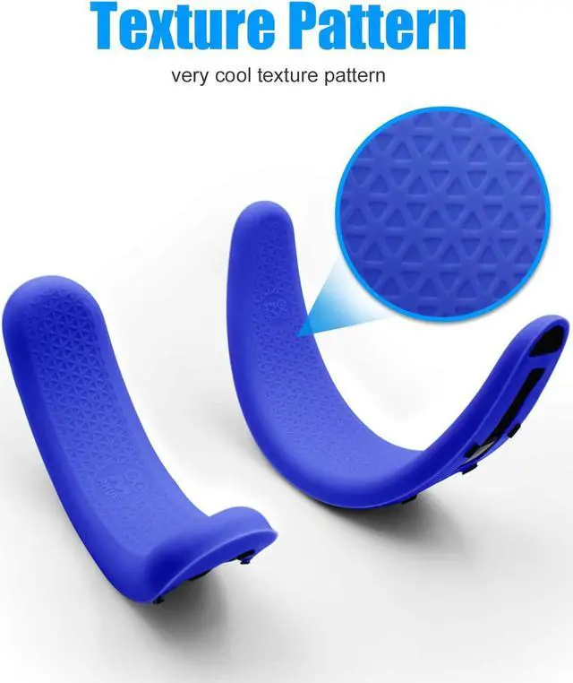Alt view image 4 of 7 - VR Mask Silicone Protective Cover & Front Foam and Rear Foam Silicone Cover Suit Set for Oculus Rift S Headset Sweatproof Waterproof Anti-Dirty Replacement Face Pads Accessories