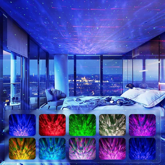 Alt view image 2 of 7 - 3 in 1 Star Galaxy Projector, Night Light Projector Bluetooth Music Speaker, Remote Control & 5 White Noises for Bedroom/Party/Decor, Timer Starry Projector for Kids, Adults