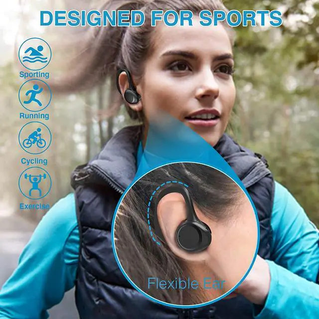 Alt view image 5 of 14 - Ture Wireless Earbuds, in Ear Bluetooth Headphones with Built-in Mic, 75Hrs Playtime Sport Earphones with Digital Display & CVC 8.0, IPX7 Waterproof Over-Ear Headphones for Workout Running Outdoor