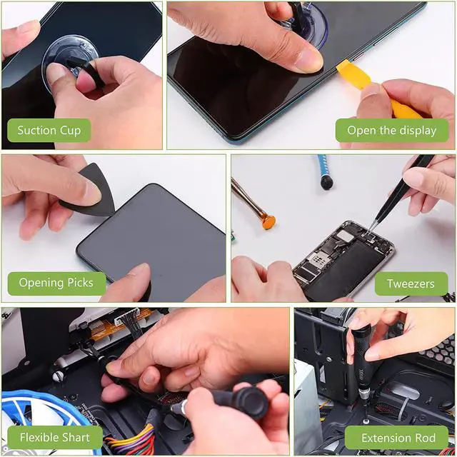 Alt view image 7 of 7 - PC Repair Tools Screwdriver Set, 145 in 1 Precision Screwdriver Set with 132 Screwdriver Bits, Magnetic Repair Tool Kit with Portable Case for Smartphones, MacBooks, Laptops, Watches