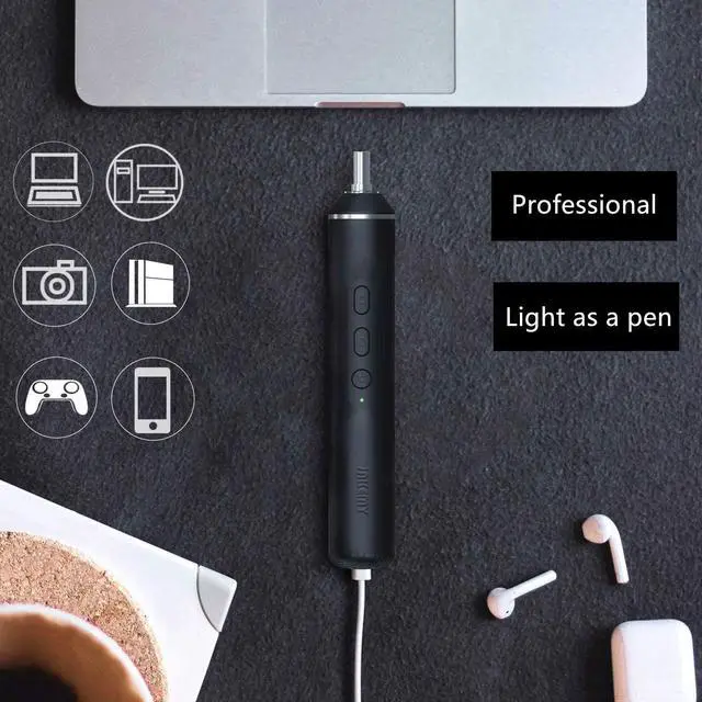 Alt view image 7 of 7 - Cordless Electric Screwdriver, USB Rechargeable Multi-Function Magnetic Precision Power Screwdriver Repair Tool Kit with LED Light for PC, Phone, Android Phone, Watch, Laptop