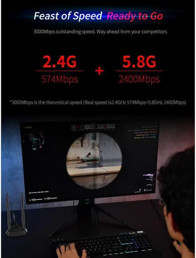 Alt view image 5 of 7 - 3000Mbps Dual Band PCI-E Network Card For AX200NGW PCIE Wifi 6 Card 802.11 ac/ax Bluetooth5.1 Win10 MU-MIMO Desktop AX200 Plus Wireless Adapter for PC Desktop Windows 10