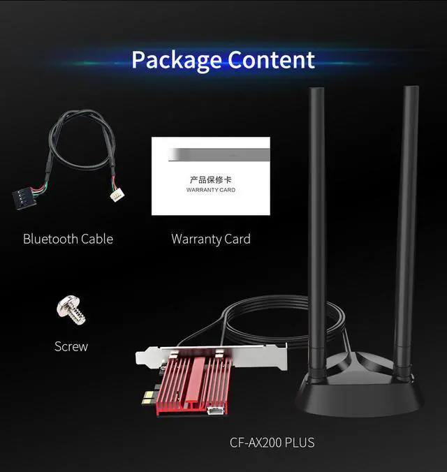 Alt view image 7 of 7 - 3000Mbps Dual Band PCI-E Network Card For AX200NGW PCIE Wifi 6 Card 802.11 ac/ax Bluetooth5.1 Win10 MU-MIMO Desktop AX200 Plus Wireless Adapter for PC Desktop Windows 10