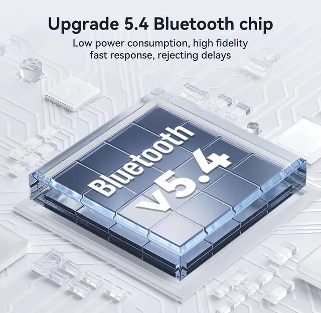 Alt view image 2 of 7 - Hitoor RGB Upgraded Bluetooth 5.4 Audio Receiver Transmitter for TV Home Stereo/Speakers Bluetooth Audio Adapter with Display, USB, RCA, 3.5 mm AUX, FM Radio Input/Output