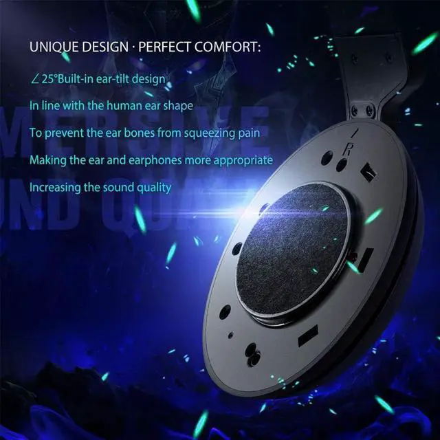 Alt view image 4 of 7 - Hitoor Wired Gaming Headset & for Xbox one Headset & PS4 Gaming Headset, 3.5mm Surround Stereo Gaming Headphones with Mic Soft Memory Earmuffs for PC,Laptop, PS3