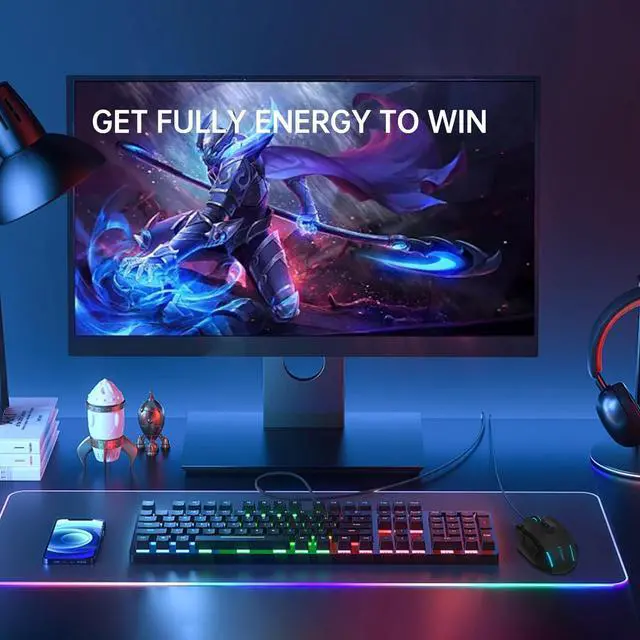 Alt view image 2 of 7 - Hitoor Large RGB Gaming Mouse Wired, 12400 DPI Wired Gamer Mouse with 6 Side Buttons & 7 Backlit Modes, Computer Gaming Mice, USB Wired Gaming Mouse for PC/Mac and Laptop - Black
