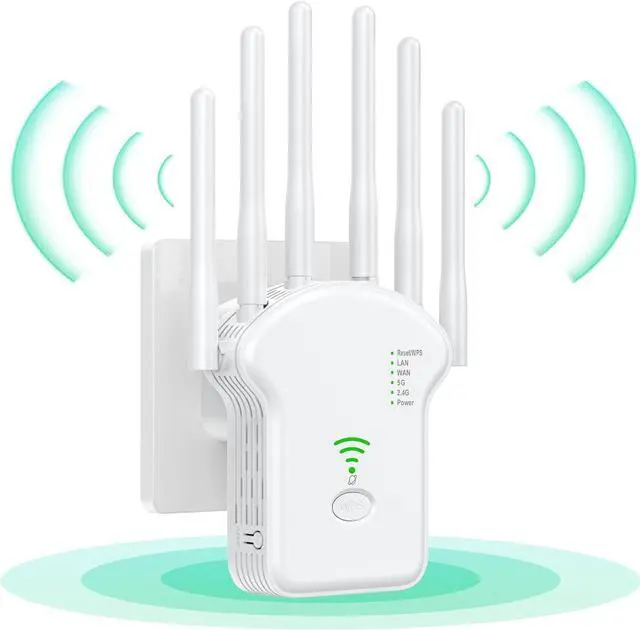 Main image of Hitoor WiFi Extender Signal Booster for Home - 2024 Newest Dual Band Internet Extender WiFi Booster Up to 1200Mbps(11800Sq.Ft) 5Ghz & 2.4Ghz - Easy Set Up WiFi Repeater with Ethernet Port & Ap Mode