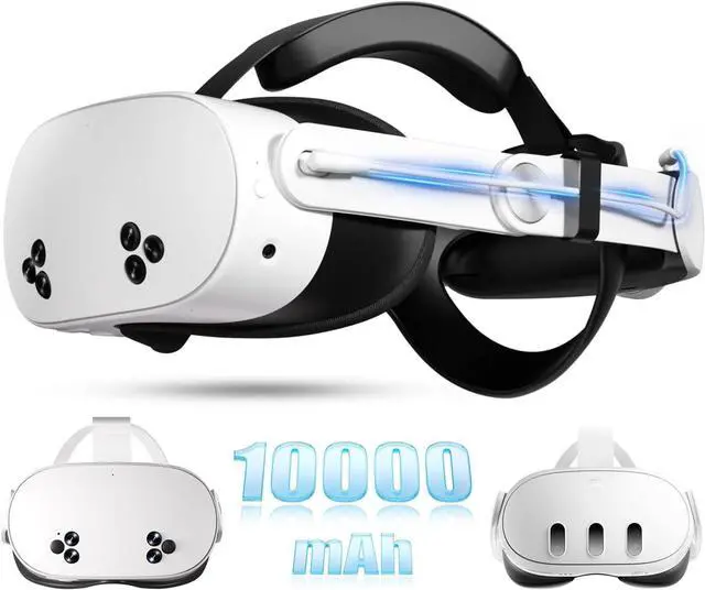 Main image of Hitoor Head Strap Battery Compatible with Me-ta Quest 3S/Quest 3-10000mAh Elite Strap with Battery Pack Extend Playtime - Enhanced Support for Quest 3S - Replacement Battery Head Strap Accessories