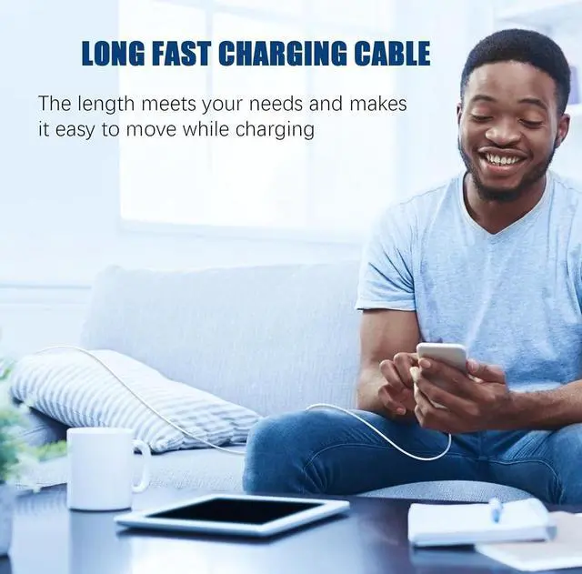 Alt view image 6 of 7 - Hitoor [2 Pack] USB C Cable for i-Phone 16 15 USB C Charger Cable 10ft/3M, Long Fast Charge Type C to C Charging Cord for i-Phone 16 Pro Max/16 Pro/15 Plus/15 Pro,i-Pad Pro 12.9/11 inch/Mini/Air 5/4th
