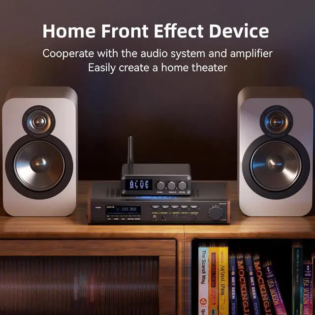 Alt view image 6 of 7 - Hitoor Bluetooth 5.2 Transmitter Receiver for TV, Home Stereo, BT Headset, Low Latency HD Bluetooth Audio Decoder Adapter with Display, RCA, 3.5mm AUX, Coaxial, Optical Inputs/Outputs giyqxHw