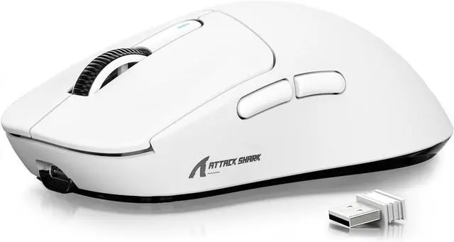 Main image of Hitoor Wireless Gaming Mouse, 49g Ergonomic Computer Mouse, Triple Modes PAW3395 26K DPI Optical Sensor, 200h Battery Life, Programmable Buttons, Gaming Accessories for PC/Laptop/Mac (White)