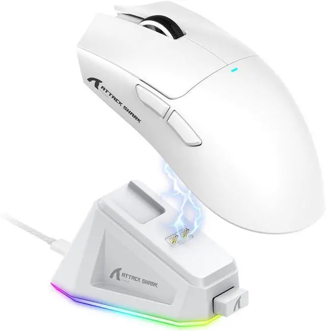 Main image of Hitoor Ultra-Light Triple Mode (Wired, 2.4GHz Wireless & Bluetooth) Gaming Mouse, PAW3311 Optical Sensor, up to 22K DPI 5 programmable Buttons, Magnetic Charging Dock, Gaming Mice for Laptops, PC/Mac