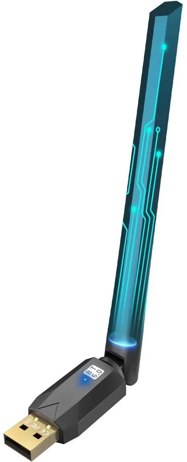 Main image of Hitoor Long Range Bluetooth 6.0 Adapter for PC, Built-in PA for 5dBi High-Gain Wireless USB Dongle for Windows 11/10/8.1 Laptop Desktop, Plug & Pair w/Bluetooth Headphones Speaker Keyboard Mouse