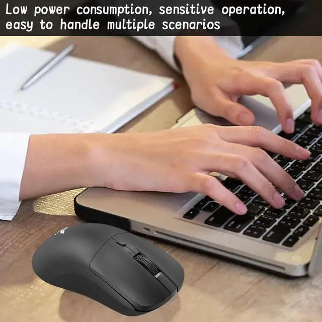 Alt view image 4 of 7 - Hitoor Wireless PC Mouse, 2.4G RF Wireless Mouse, 3 Adjustable DPI 800-1200-1600 dpi, Silent Click, Wireless Mouse, Computer Mice for Laptop Notebook, PC, Computer (Black)