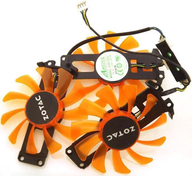 Alt view image 4 of 6 - 3pcs/lot GA81S2U 12V 0.38A 4Wire 4Pin VGA Fan For ZOTAC GTX 980-4GD5 AMP HA Graphics Card Cooler Cooling Fan