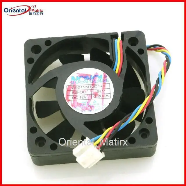 Main image of Shipping G5015M12D1+6 HA5015M12F-Z 12V 0.20A 50x50x15mm 4Wires 4Pins Cooler Cooling Fan