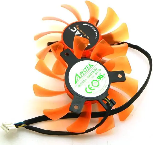 Alt view image 3 of 5 - GA81S2U -PFTB 12V 0.38A 75mm 40*40*40mm 4Pin VGA Fan For ZOTAC GTX660 -2GD5 Graphics Card Fan