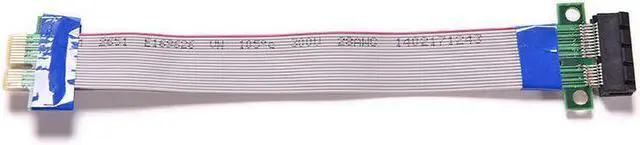 Alt view image 2 of 5 - arrive PCI Express Flex Relocate Cable PCI-E 1X to 1x Slot Riser Card Extender Extension Ribbon for Bitcoin Miner