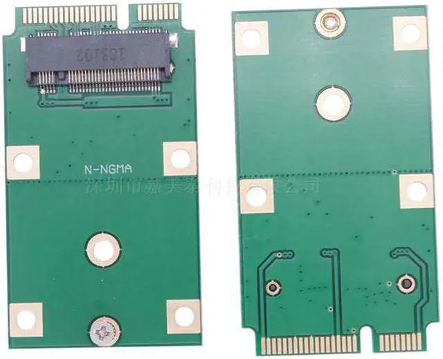 Alt view image 4 of 5 - 2018 Computer Adapter Mini PCI-E 2 Lane M.2 NGFF 30mm 42mm SSD To 52pin mSATA Adapter Card Gifts