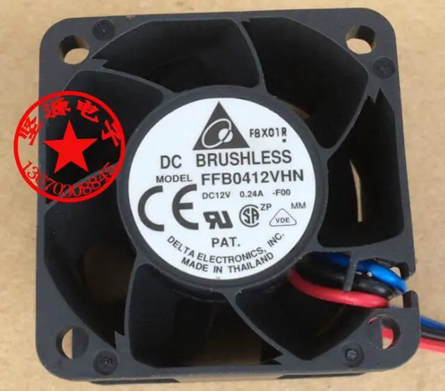 Main image of Delta Electronics FFB0412SHN F00 Server Cooling Fan DC 12V 0.60A 40x40x28mm 3-Wire