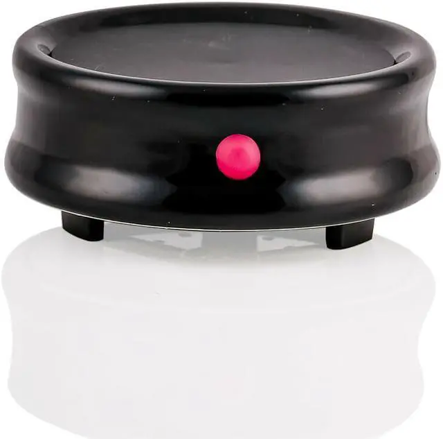 Alt view image 6 of 7 - Ovente Electric Gravy Boat Warmer with 13.5 Oz Serving Ceramic Pot & Lid Cover, Sauce Boat Warmer with Easy-Pour Spout & Indicator Light Perfect for Warming up Sauce, Butter and Cream, Black FW024589