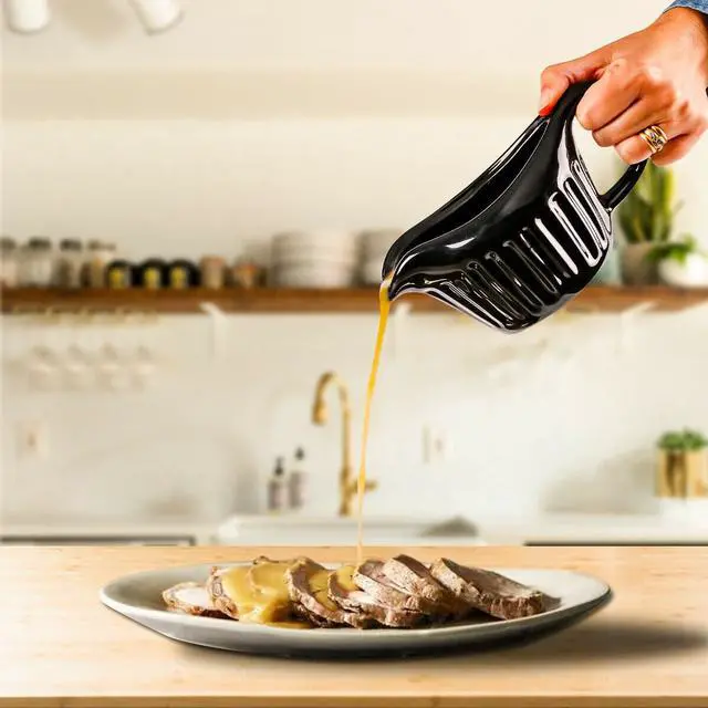 Alt view image 4 of 7 - Ovente Electric Gravy Boat Warmer with 13.5 Oz Serving Ceramic Pot & Lid Cover, Sauce Boat Warmer with Easy-Pour Spout & Indicator Light Perfect for Warming up Sauce, Butter and Cream, Black FW024589