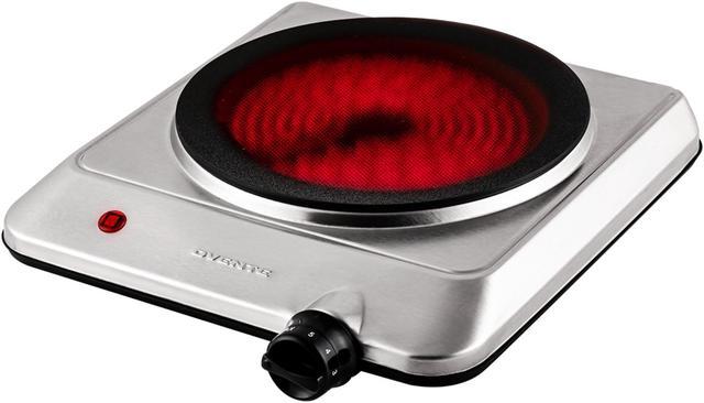 Portable Single Electric Burner Hot Plate Stove Dorm RV Travel Cook Counter  top
