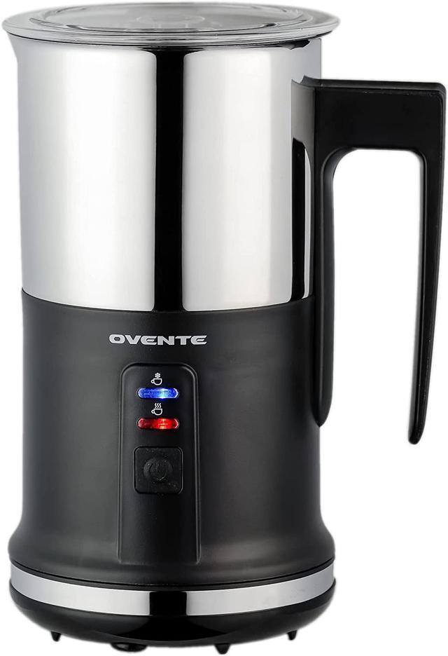 Ovente Electric Milk Frother with Stainless Steel Nonstick Carafe