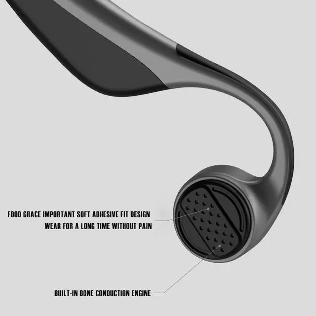 Alt view image 5 of 7 - SIROKA,waterproof bone conduction stereo sport wireless  BT over-ear headphone&earphone no damage