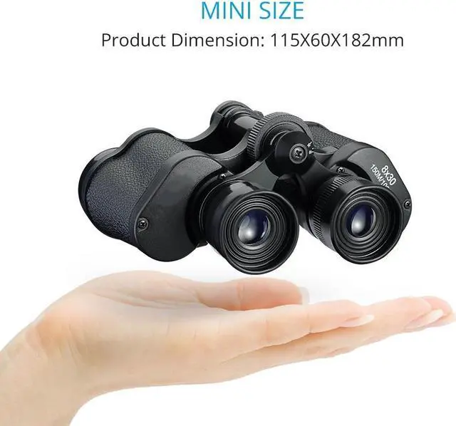 Alt view image 2 of 7 - Waterproof HD Blue Film Long Rang Lens 8x30 Outdoor Equipment Night Hunting Binoculars Telescope BAK4 Prism Zoom Lens Camping