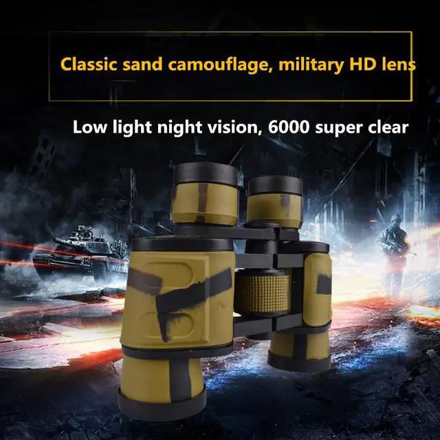 Alt view image 3 of 7 - Outdoor Waterproof Military Telescope 8x40 Day and Night Binoculars Telescope Central regulation for Outdoor Camouflage Hunting