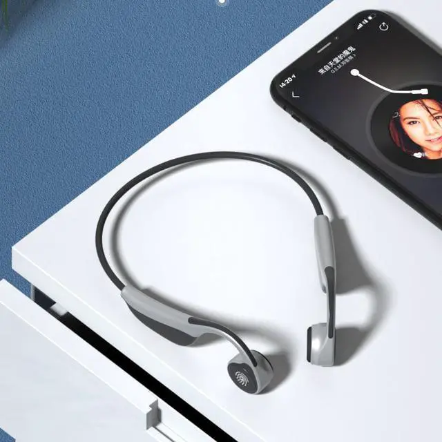 Alt view image 6 of 7 - SIROKA,waterproof bone conduction stereo sport wireless  BT over-ear headphone&earphone no damage