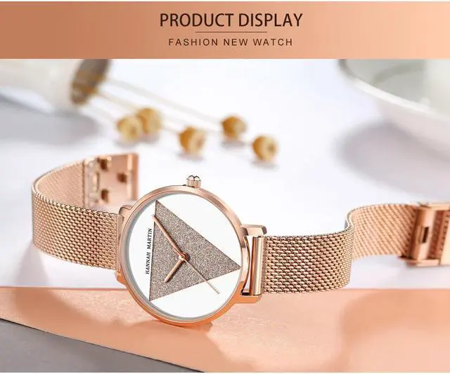 Alt view image 2 of 7 - Japanese Movement Women's Watches Ladies Waterproof Watch Stainless Steel Mesh Quartz Wrist Wacthes for Woman Fashion Simple Minimalist Dress Elegant Design with Wrist &Gift Box