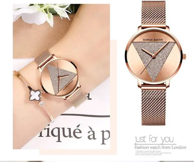 Alt view image 5 of 7 - Japanese Movement Women's Watches Ladies Waterproof Watch Stainless Steel Mesh Quartz Wrist Wacthes for Woman Fashion Simple Minimalist Dress Elegant Design with Wrist &Gift Box