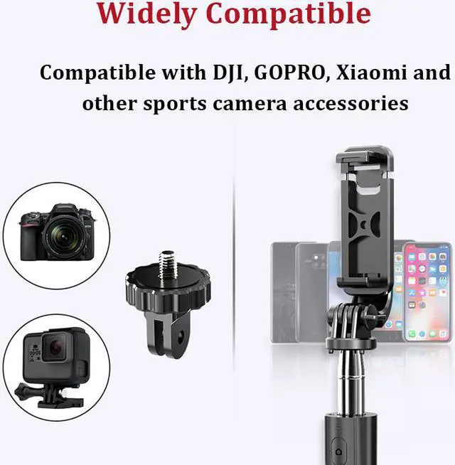 Alt view image 6 of 7 - Bluetooth wireless  Selfie Stick Remote Control Tripod Handphone Live Photo Holder Tripod Camera foldable Handheld Shutter Remote Extendable Selfie Stick