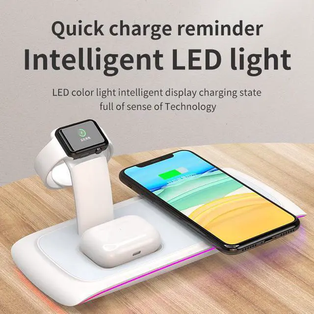 Main image of SIROKA-3 In 1 Wireless Charger Android Fast Charger Universal Multi-function Wireless Charger Form Iphone&Huawei Mobile Phones