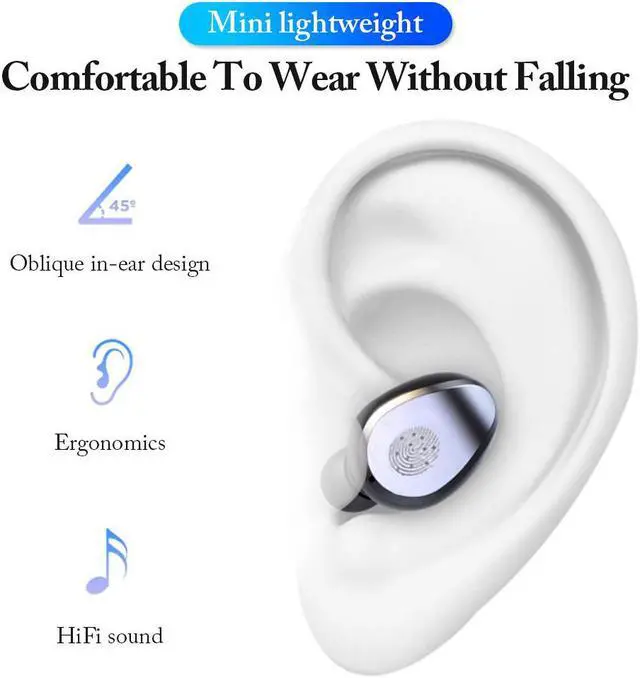 Alt view image 6 of 7 - 2 in 1 Wireless Bluetooth 2000mAh HI-FI headset binaural speaker two-in-one TWS mini broadcasting speaker 9D holographic sound field in-ear earphone