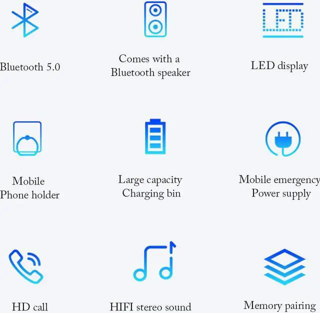 Alt view image 2 of 7 - 2 in 1 Wireless Bluetooth 2000mAh HI-FI headset binaural speaker two-in-one TWS mini broadcasting speaker 9D holographic sound field in-ear earphone