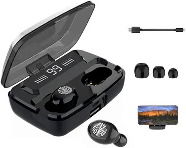 Alt view image 6 of 7 - SIROKA-Bluetooth Earphone TWS Wireless Samrt earbuds Touch LED Display Double ear HD call Bluetooth 5.0 for phone
