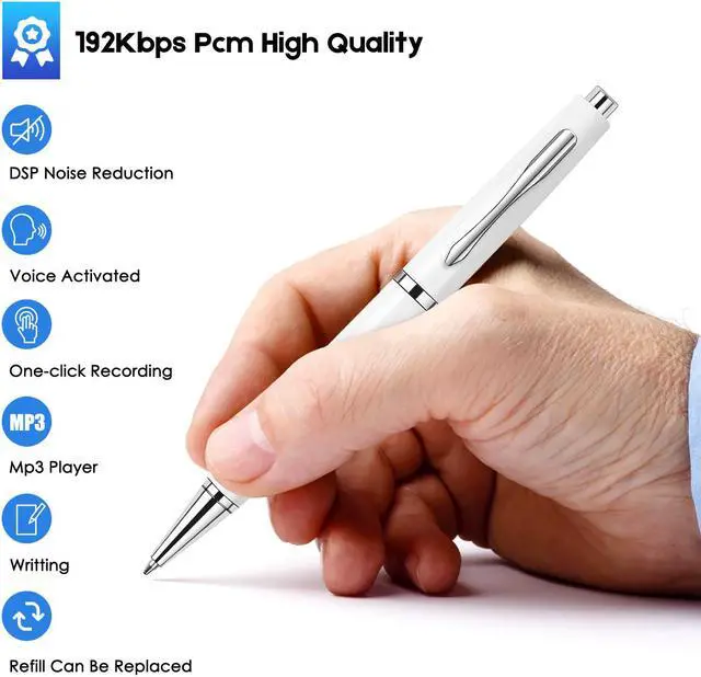 Alt view image 3 of 7 - High-definition digital voice recorder long-distance noise reduction mini recording voice control recording meeting student class recorder