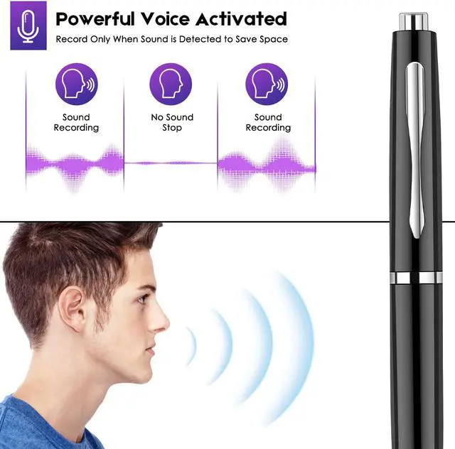 Alt view image 4 of 7 - High-definition digital voice recorder long-distance noise reduction mini recording voice control recording meeting student class recorder