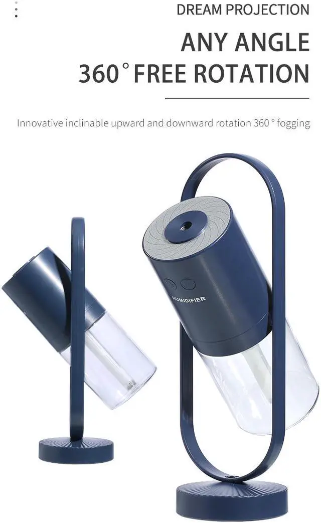 Alt view image 3 of 7 - Color Humidifier Moisturizing Atmosphere Lamp Symphony Projection Spray Household Car Humidifier Wireless Projection Lamp Anion