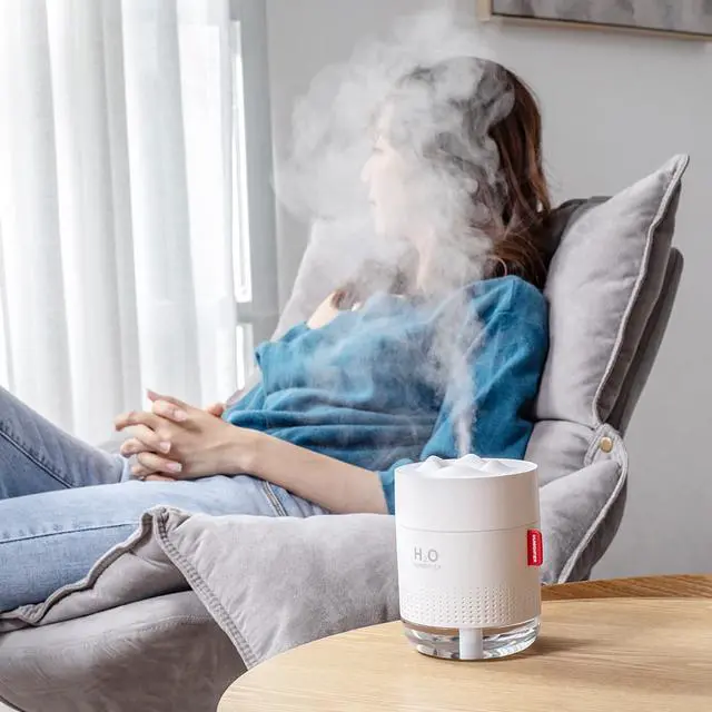 Alt view image 7 of 7 - Snow Mountain Cute Humidifier Water Spray Plug-in Rechargeable Car Humidifier