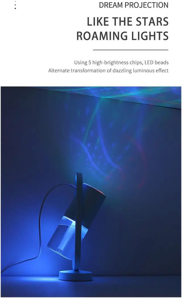 Alt view image 2 of 7 - Color Humidifier Moisturizing Atmosphere Lamp Symphony Projection Spray Household Car Humidifier Wireless Projection Lamp Anion