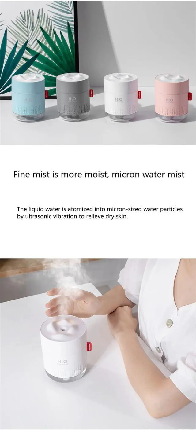 Alt view image 6 of 7 - Snow Mountain Cute Humidifier Water Spray Plug-in Rechargeable Car Humidifier
