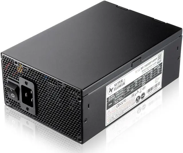 Alt view image 7 of 7 - Super Flower Leadex Platinum 1600W 80+ Platinum, 10 Years Warranty, ECO Fanless & Silent Mode, Full Modular Power Supply, Dual Ball Bearing Fan, SF-1600F14HP
