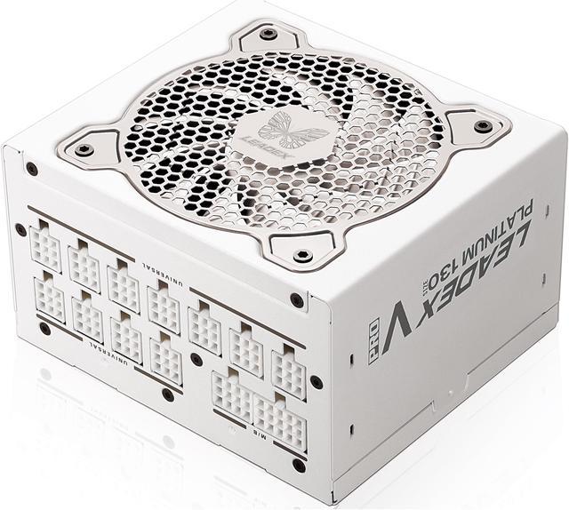 Super Flower Leadex V Platinum PRO White 1000W ATX 80 PLUS PLATINUM  Certified Power Supply, Smallest 130mm 1000W ATX PSU, 10 Years Warranty,  Patent